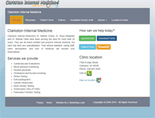 Tablet Screenshot of clarkstoninternalmedicine.com